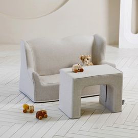 [Lieto Baby] COCO LIETO Prine Children's Sofa for 2 people_Eco-friendly fabric, high-density PU foam, waterproof, streamlined design_Made in Korea